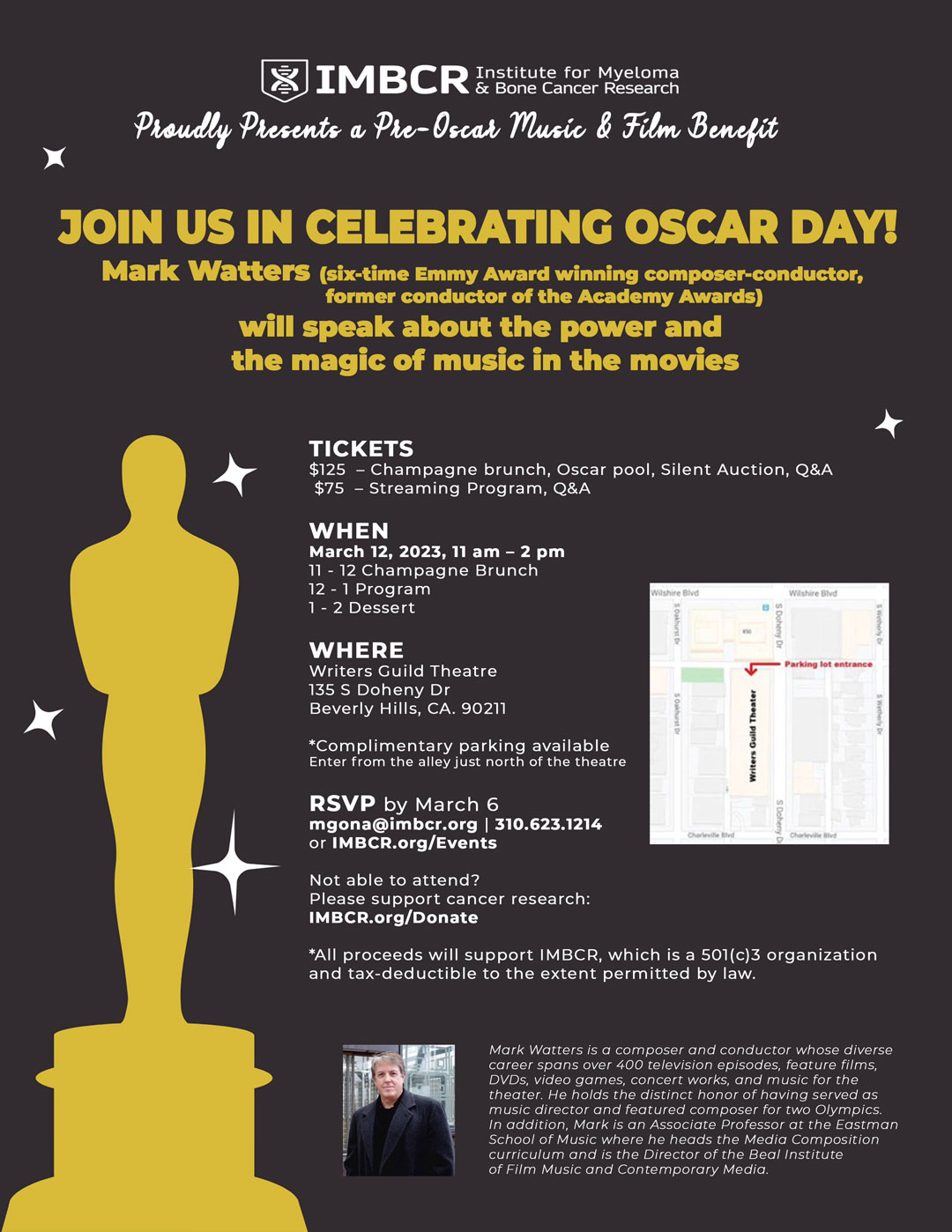 IMBCR Oscar Benefit Invitation